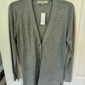 LOFT Heather Gray Women's Cardigan